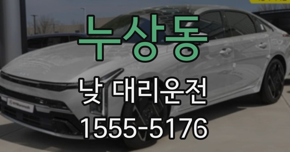 누상동 낮 대리운전