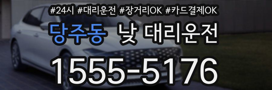 당주동 낮 대리운전