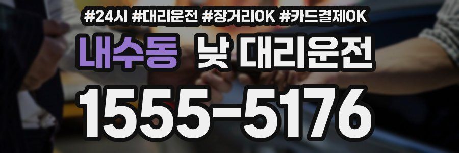 내수동 낮 대리운전