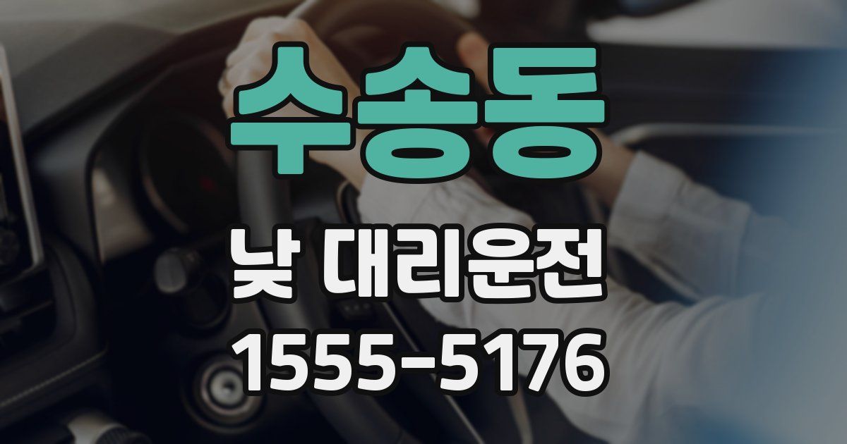 수송동 낮 대리운전