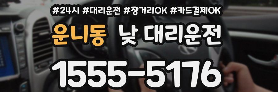 운니동 낮 대리운전