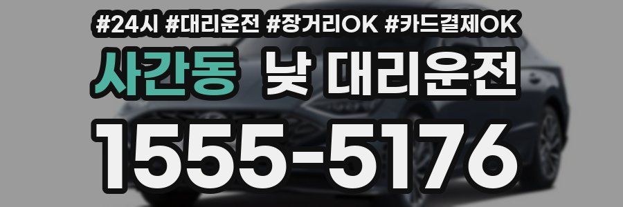 사간동 낮 대리운전