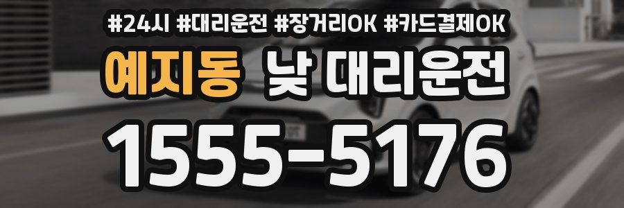 예지동 낮 대리운전