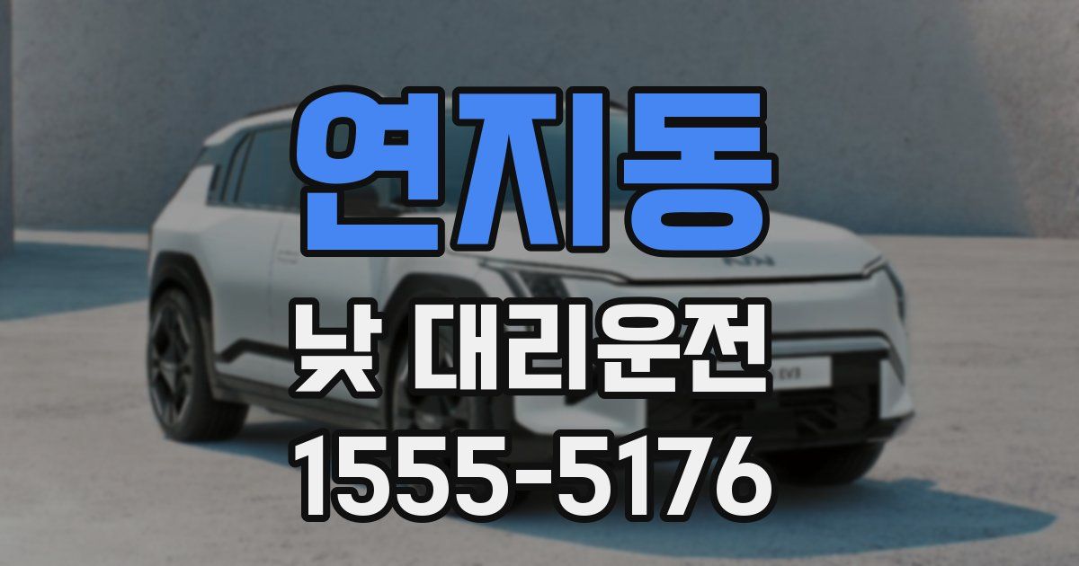 연지동 낮 대리운전