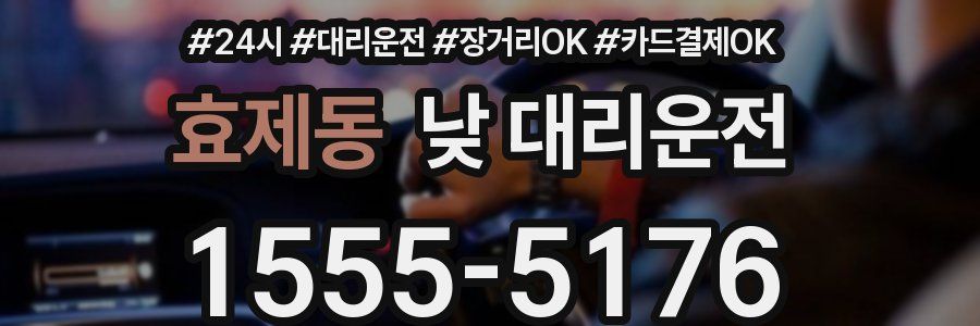 효제동 낮 대리운전