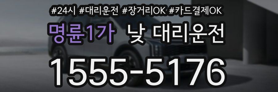 명륜1가 낮 대리운전