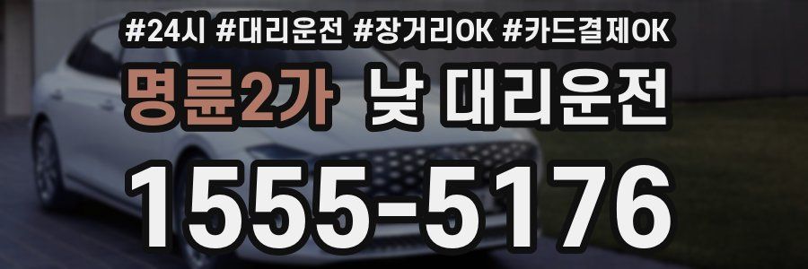 명륜2가 낮 대리운전
