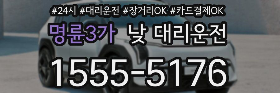 명륜3가 낮 대리운전