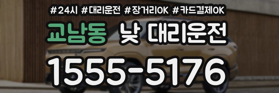 교남동 낮 대리운전