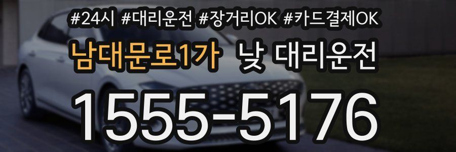 남대문로1가 낮 대리운전