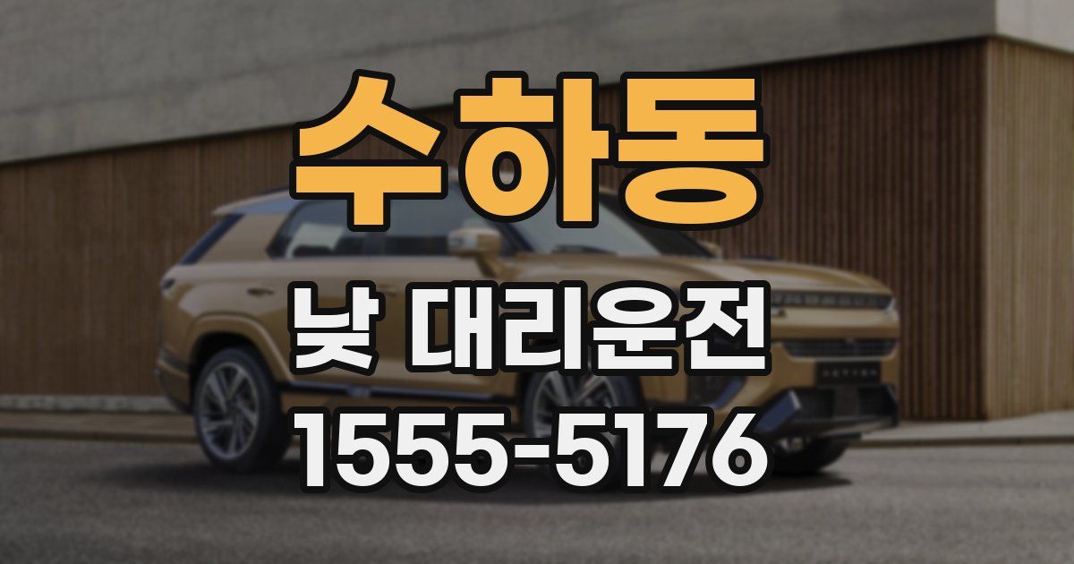 수하동 낮 대리운전
