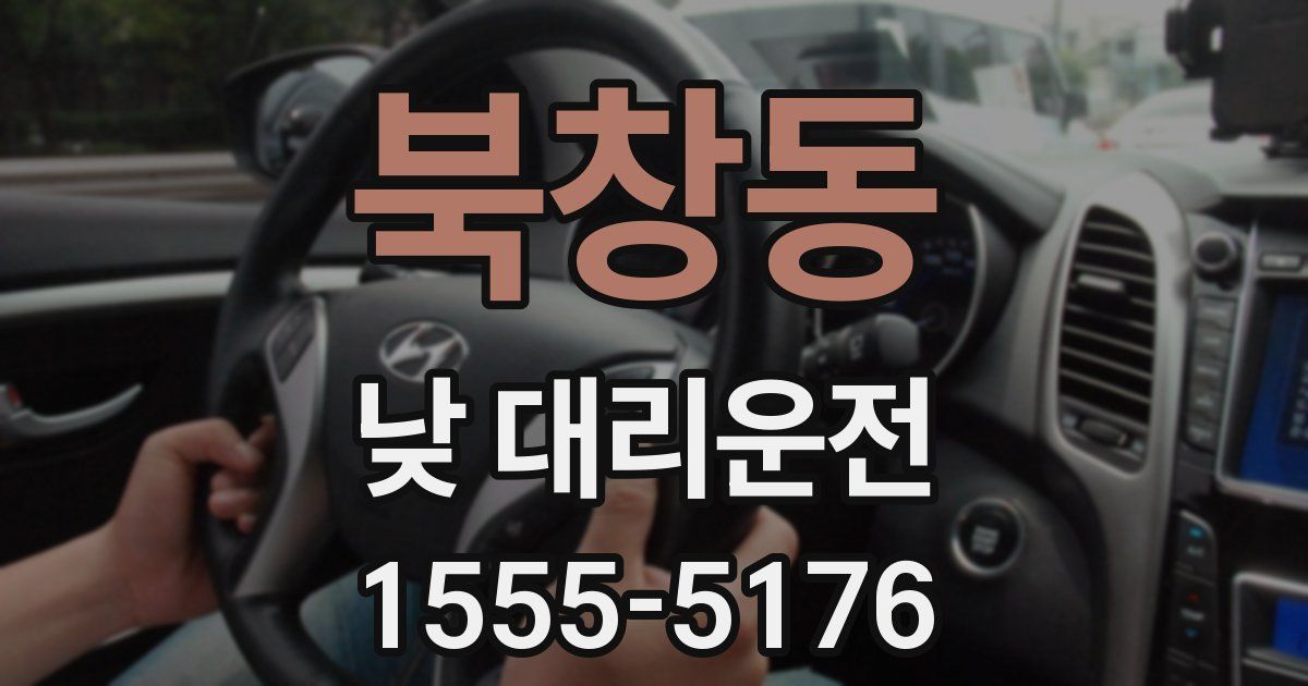 북창동 낮 대리운전