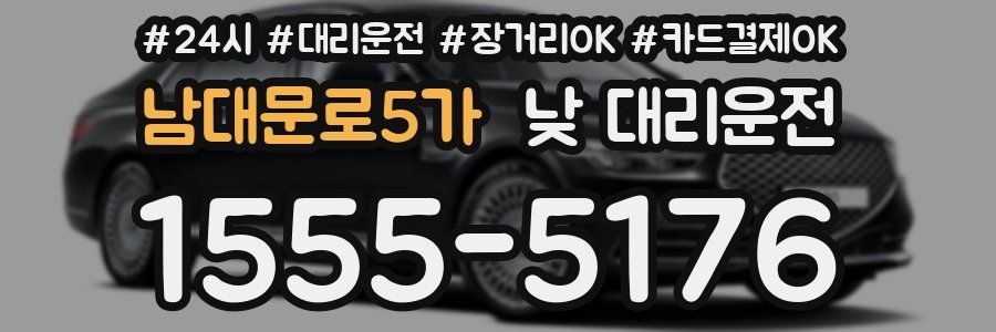 남대문로5가 낮 대리운전
