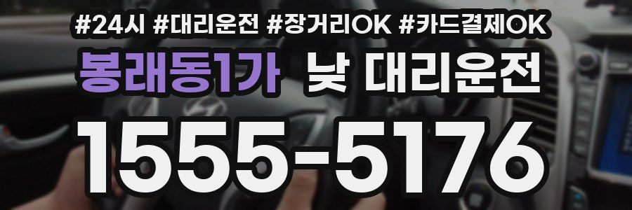 봉래동1가 낮 대리운전