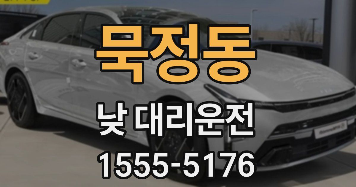 묵정동 낮 대리운전
