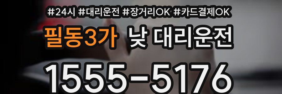 필동3가 낮 대리운전
