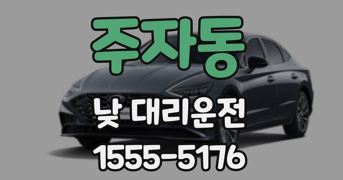 주자동 낮 대리운전