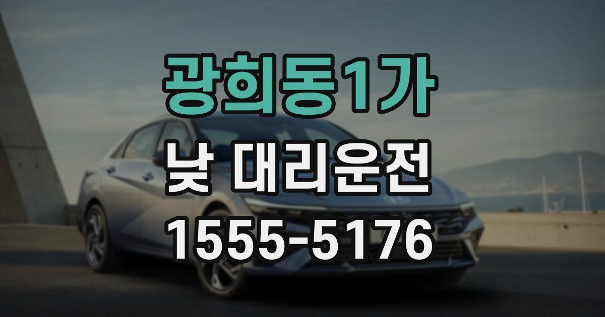 광희동1가 낮 대리운전