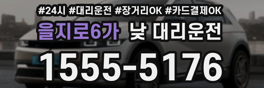 을지로6가 낮 대리운전