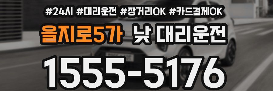 을지로5가 낮 대리운전