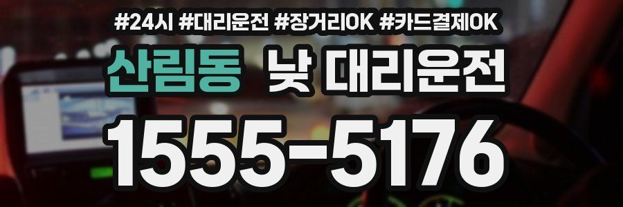 산림동 낮 대리운전