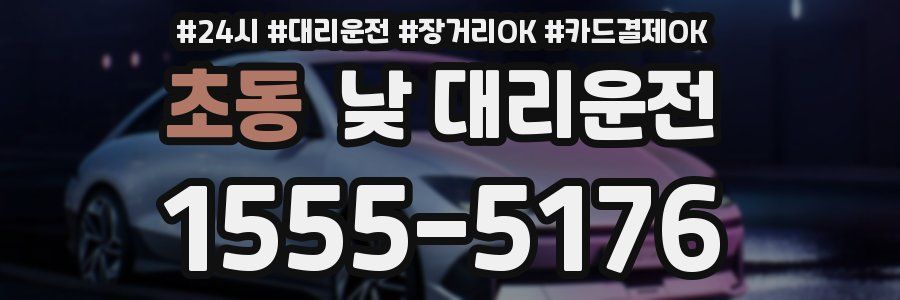 초동 낮 대리운전