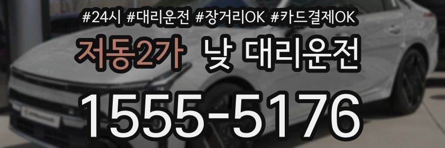 저동2가 낮 대리운전