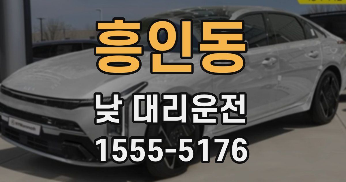 흥인동 낮 대리운전