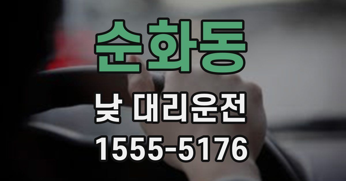 순화동 낮 대리운전