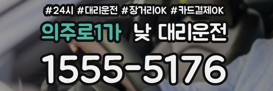 의주로1가 낮 대리운전