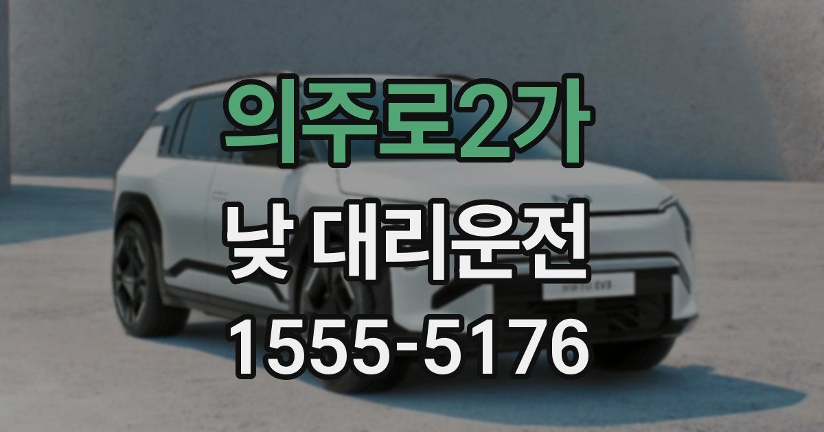 의주로2가 낮 대리운전