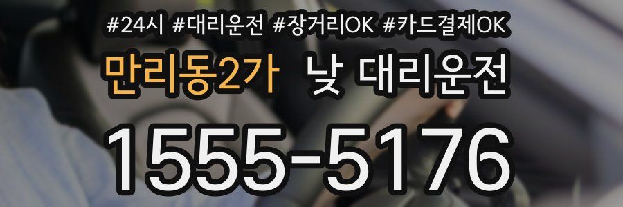 만리동2가 낮 대리운전