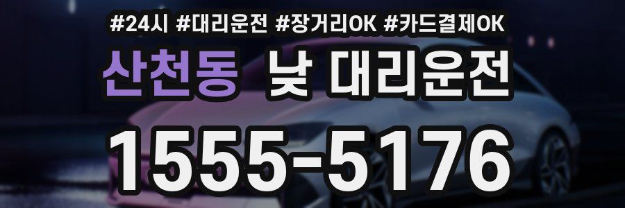 산천동 낮 대리운전