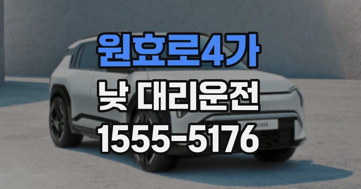 원효로4가 낮 대리운전