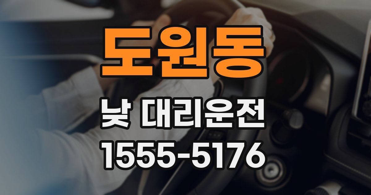 도원동 낮 대리운전