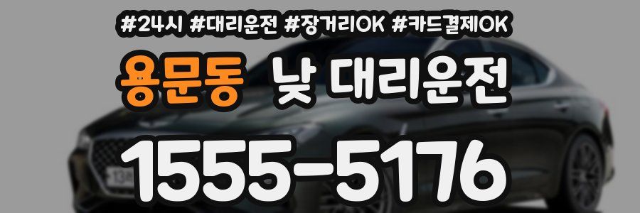 용문동 낮 대리운전