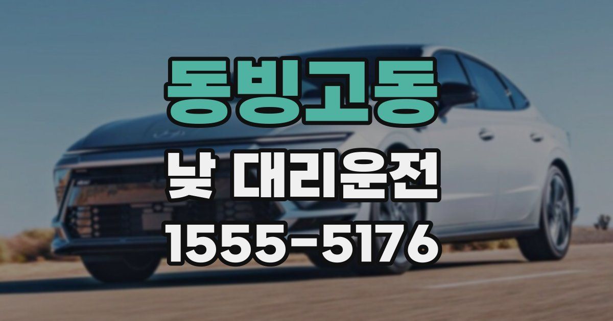 동빙고동 낮 대리운전