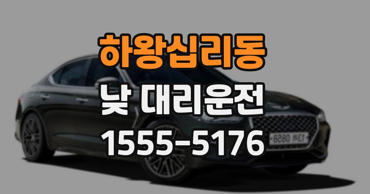 하왕십리동 낮 대리운전