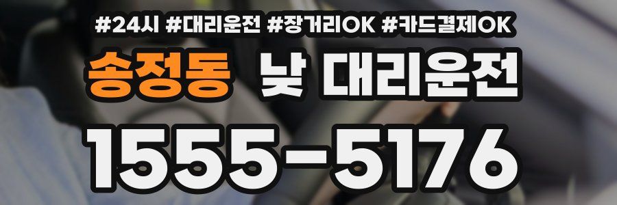 송정동 낮 대리운전