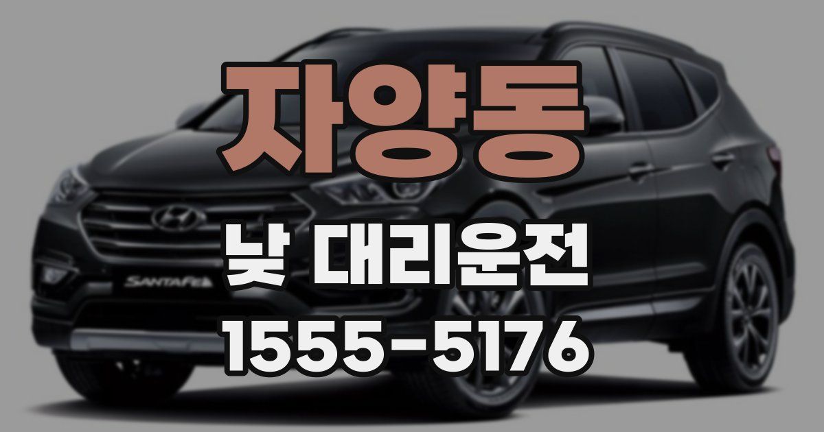 자양동 낮 대리운전