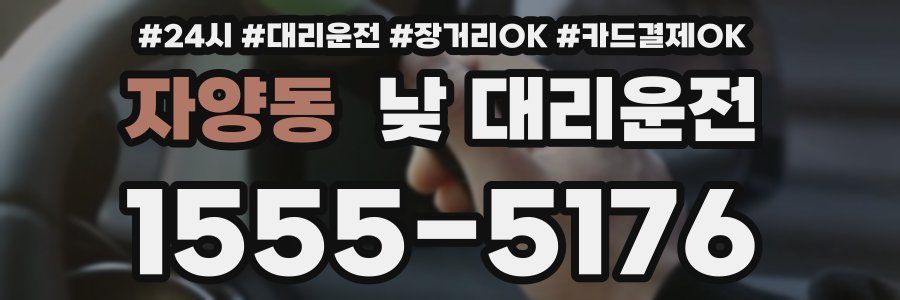 자양동 낮 대리운전