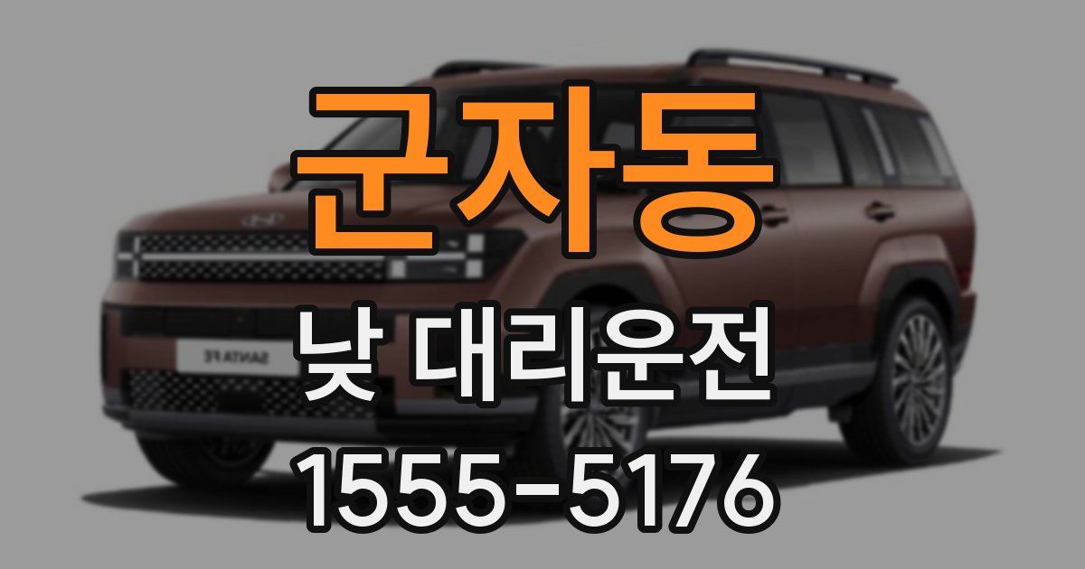 군자동 낮 대리운전