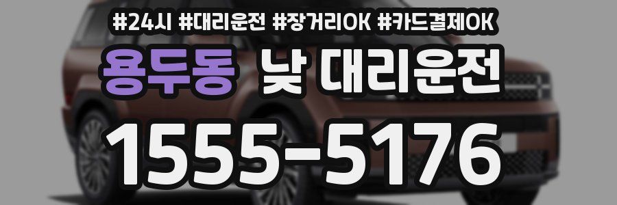 용두동 낮 대리운전