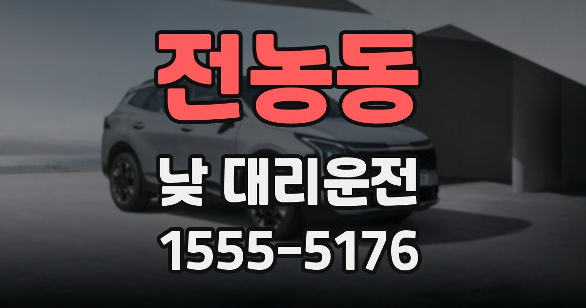 전농동 낮 대리운전