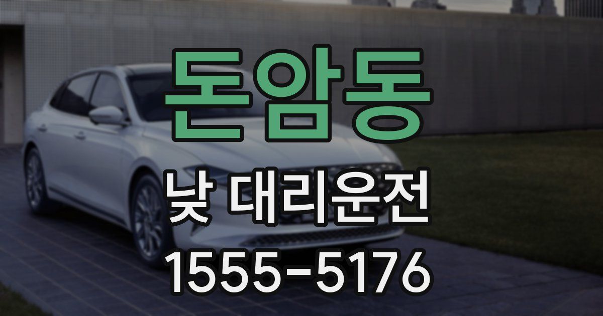 돈암동 낮 대리운전