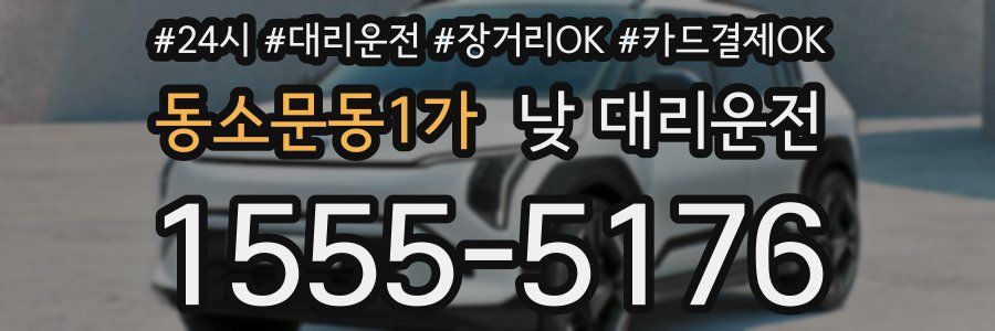 동소문동1가 낮 대리운전