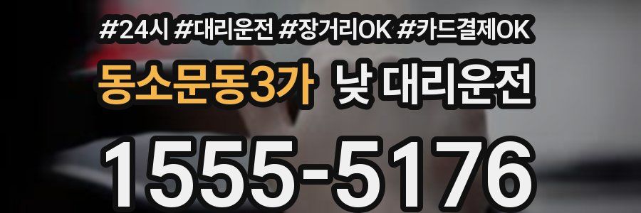 동소문동3가 낮 대리운전