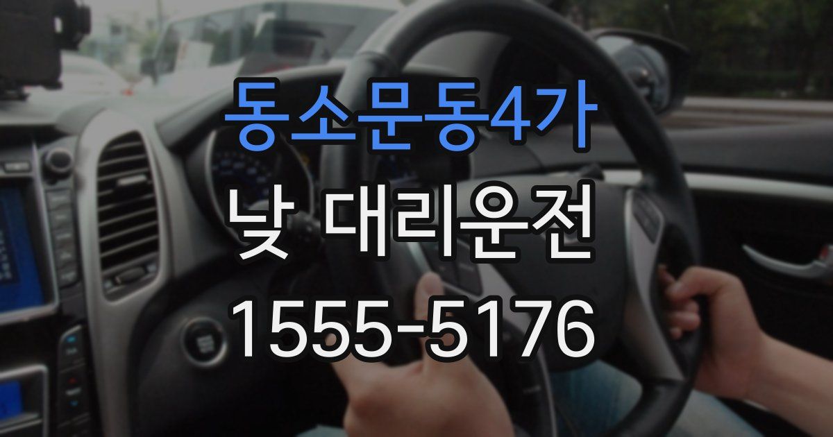 동소문동4가 낮 대리운전