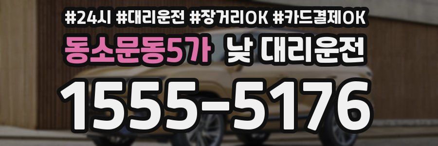 동소문동5가 낮 대리운전