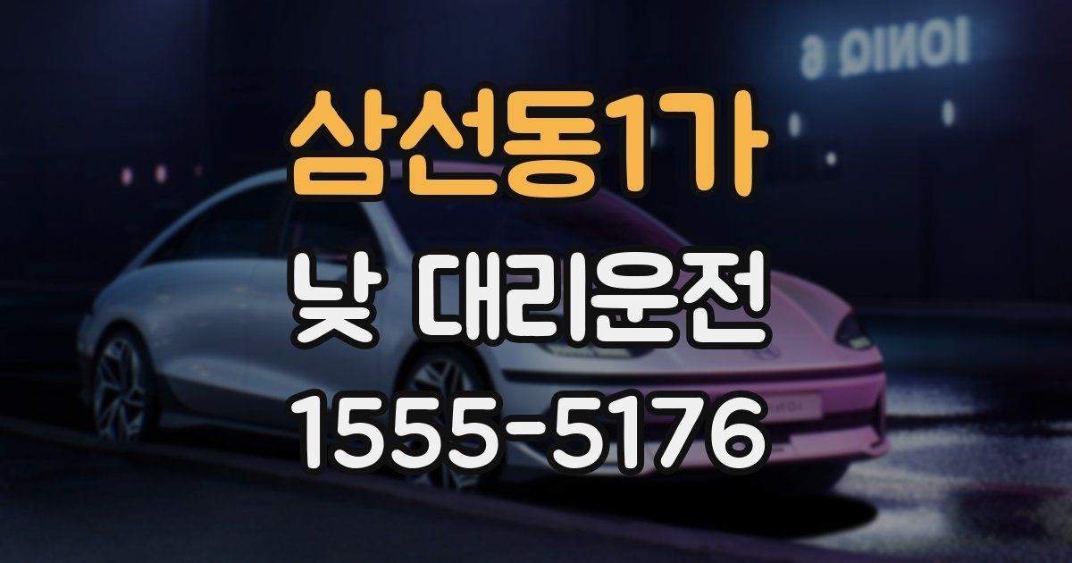 삼선동1가 낮 대리운전